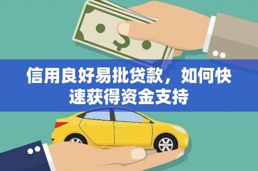 信义信用良好易批贷款，如何快速获得资金支持