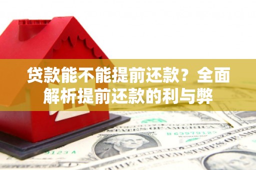 信义贷款能不能提前还款？全面解析提前还款的利与弊